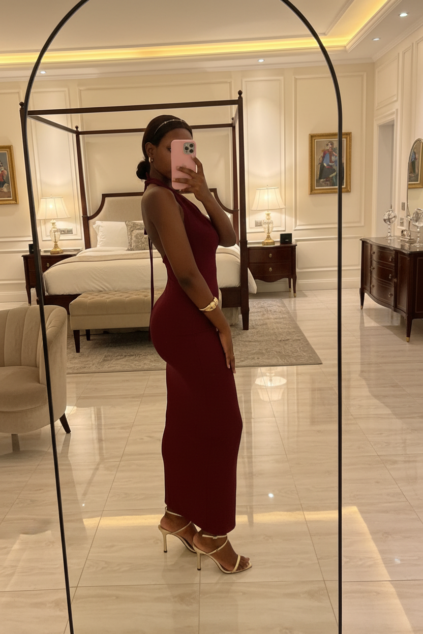 Vestido Tuxedo Maxi Luxe