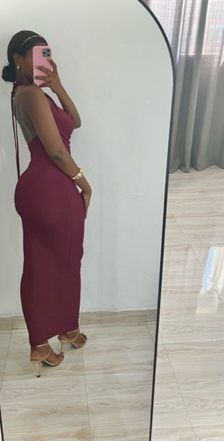 Vestido Tuxedo Maxi Luxe