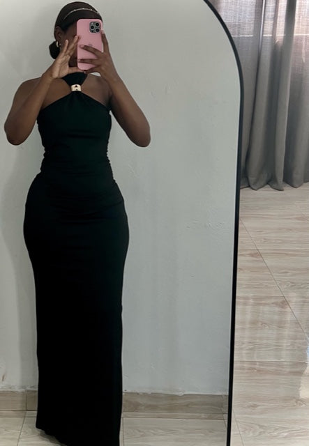 Vestido Halter Maxi Luxe