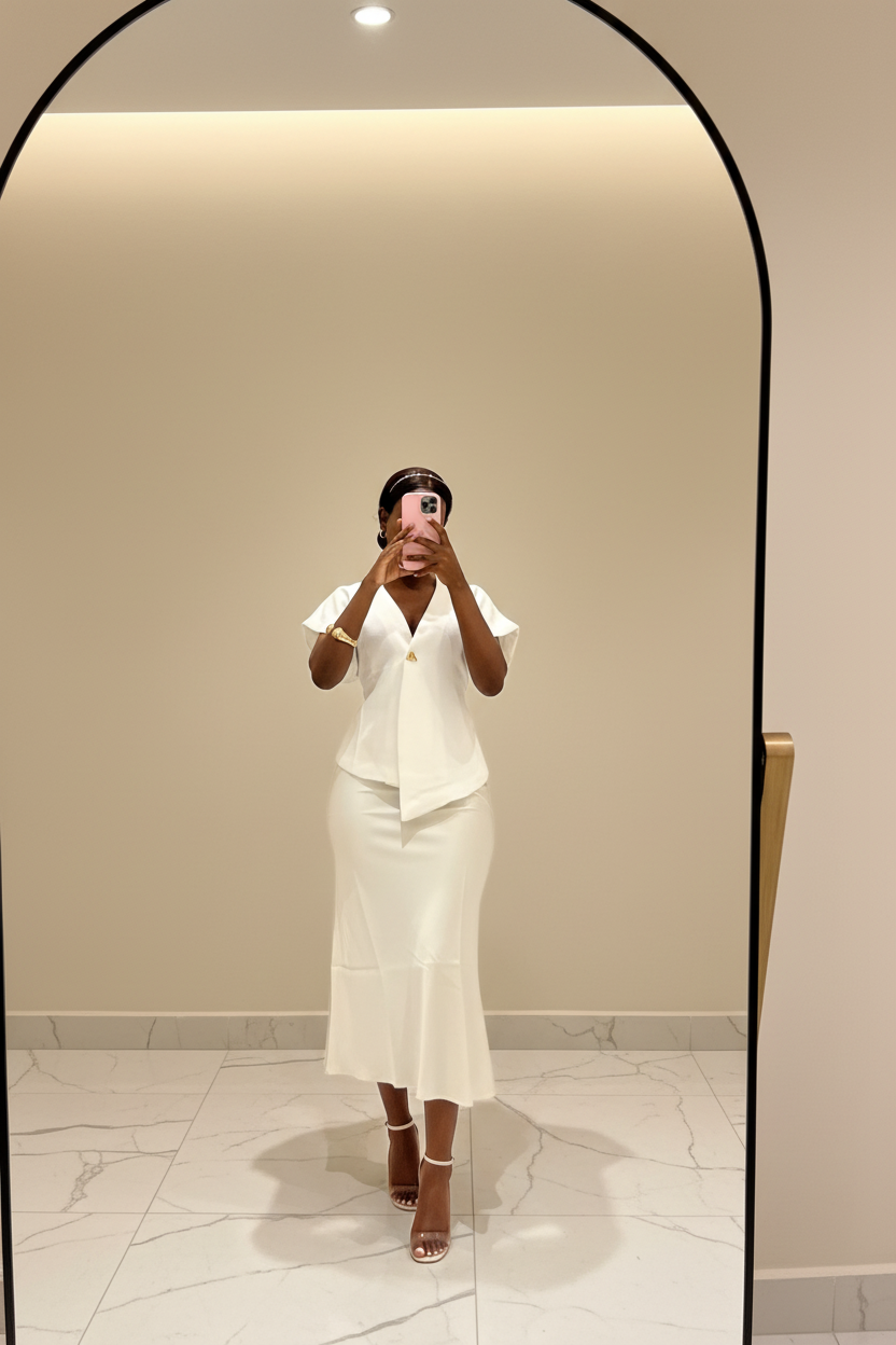 Saia Midi Cetim Luxe